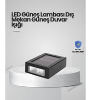 Northcity Güneş Enerjili LED Duvar Aydınlatması - IP65 Su Geçirmez Bahçe Işığı