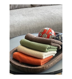 %100 Pamuk 4’lü Renkli El Havlusu Seti – 30x50 Cm Çeyizlik, Misafir, Mutfak, Hediyelik