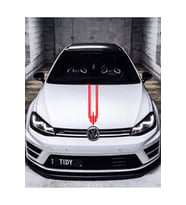 Oto Kaput Sticker Üçgen Damga Kırmızı 12*60 Cm