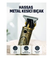 Mey İthalat® Şarj Edilebilir Saç Sakal Kesme Makinesi 300 Dakika Kullanım 3 Taraklı
