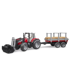 M.Ferguson 7480 Kepçeli Traktör & Kütük Taşiyan Römork BR02046