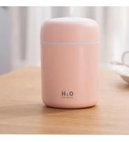 Çılgıntrend 300 Ml Ulrasonik Hava Nemlendirici Buhar Makinesi Ve Aroma Pembe