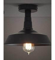 MYLİGHTS RETRO TAVAN AVİZE METAL SARKIT 30 CM RUSTİK AVİZE (Siyah)
