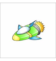 Jet Sticker Duvar Sticker 30x30 CM