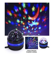 LW-36 Starry Led Lazer Projektör Gece Lambası (Siyah)