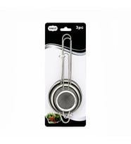 3PCS SET MİNİ= 5-7-8CM TEL SÜZGEÇ METAL ÇERÇECE METAL SAP=8.5-10.5-10.5CM (5343)