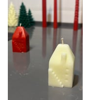Chemdle Küçük Ev Model Dekoratif Mum (Krem)