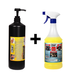 Granürlü El Temizleme Kremi ( Sabunu ) 1 kg & Motor Jant Döşeme Temizleyici 1 Lt