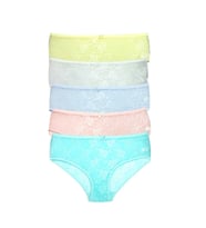 Mulvxbrf Brf02 5 Adet Kadın Komple Tül Dantel Bato Külot (Mulvix)
