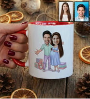 Kişiye Özel Karikatürlü Hamile Anne Adayına Hediye Kupa Bardak Anneler Günü Hediyesi