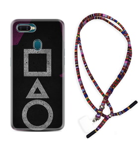 Oppo A5S A15 A16 A54 A55 A73 A74 Kılıf Boyun Asklı Rasta Silikon Game Begin 1799