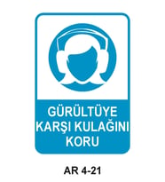 İŞ GÜVENLİĞİ UYARI LEVHASI 1 ADET PVC 21 X 29CM