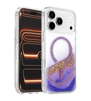 Onegif iPhone 17 Pro Max Lotus Simli Magsafe Kapak - Mor