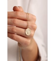 Kişiye Özel 925 Ayar Gümüş Tasarım Anka Kuşu Kolye (Gold)