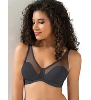 NİVEMESHOME 9200-C TÜL KAPLI SOFT C CUP SÜTYEN SİYAH BDN:95 LE JARDİN