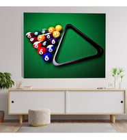 Bilardo Diziliş Kanvas Tablo