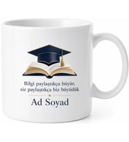 Üniversite Danışman Hocaya Akademik Başarı Teşekkür Kupası Mezuniyet Saygı Hediye Bardak