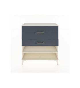 Arges Şifonyer Tek Raflı 2 Çekmeceli 88x30x96 Aytaşı-Antrasit
