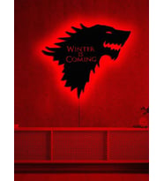 Mony Tasarım Led Işıklı Tablo Game of Thrones Duvar Süsü Dekorasyon