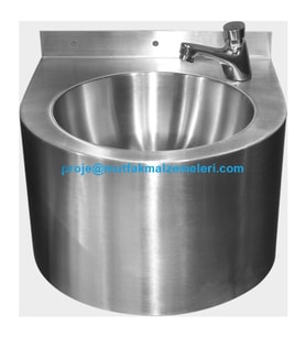 Duvar Tipi Çelik Lavabo