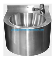 Duvar Tipi Çelik Lavabo
