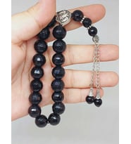 Oniks (Onix) Taşı Faset Kesim17lik Efe Tesbih 12mm (51526)