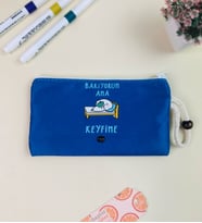 Bakıyorum Ama Keyfime Tasarımlı Bez Kalemlik Cüzdan