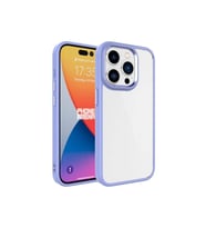 Apple iPhone 15 Pro Uyumlu Kılıf Zore Krom Kapak (Lila)