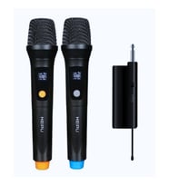 Hepu HP-M001 Çift El UHF Kablosuz Telsiz Mikrofon