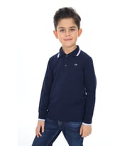 Toontoy Erkek Çocuk Nakışlı Tişört (Lacivert)