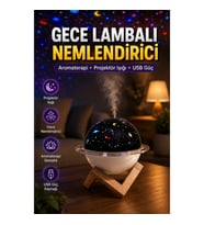 Taşınabilir Gece Lambalı USB Nemlendirici Aromaterapi Cihazı