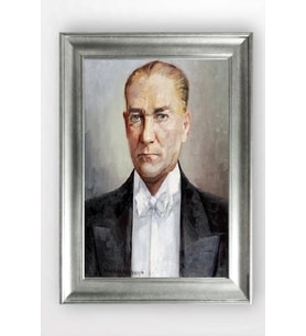 Gümüş Çerçeveli Atatürk Tablo cv1430