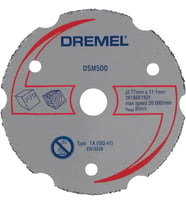 Dremel Dsm20 Kompakt Testere Ile Uyumlu Ahşap Ve Yumuşak Malzemede Çok Amaçlı Karpit Kesme Diski (Ds (Standart)