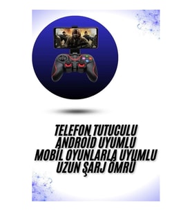 Mey İthalat® Yeni Nesil X3 Gamepad Android Uyumlu Telefon Tutucu Özellikli Joystick