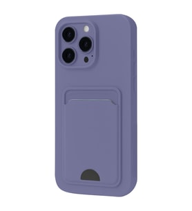 Apple İphone 16 Plus Kılıf Kelvin Kartvizitli Silikon - Lila