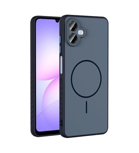 Coverzone Samsung Galaxy A07 ?le Uyumlu Kamera Lens Korumal? K?l?f Magsafe Uyumlu Kablosuz ?arj �zellikli Tea Silikon Telefon K?l?f? Siyah