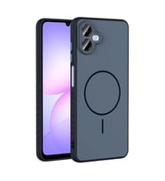 Coverzone Samsung Galaxy A07 ?le Uyumlu Kamera Lens Korumal? K?l?f Magsafe Uyumlu Kablosuz ?arj �zellikli Tea Silikon Telefon K?l?f? Siyah