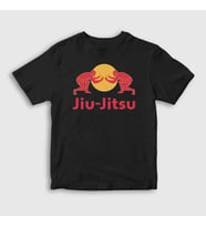 Presmono Unisex Çocuk Beyaz Jiu Jitsu Masters Güreş Mma Ufc T-Shirt 532681tt (Siyah)