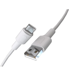 Coral USB A-C Hızlı Şarj Kablosu (Beyaz + Beyaz Uç) (120 CM)