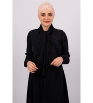 Somon Pratik Hazır Geçmeli Tesettür Bone Sandy Kumaş Taşlı 1456_39