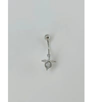 Çiçek Detaylı Göbek Piercing - Pg0032