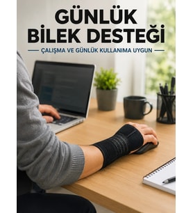 El Bilekliği Avuç İçi Metal Destekli Uzun Ayarlanabilir Bilek Koruyucu