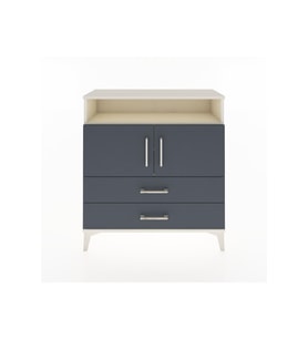 Arges Şifonyer 3 Raflı 2 Çekmeceli 2 Kapaklı 88x30x96 Aytaşı-Antrasit