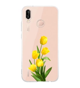 Huawei P20 Lite Uyumlu Baskılı Yumuşak Silikon Şeffaf Telefon Kılıfı