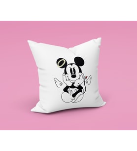 Mickey Mouse Sevgili Çift Tasarımlı Yastık