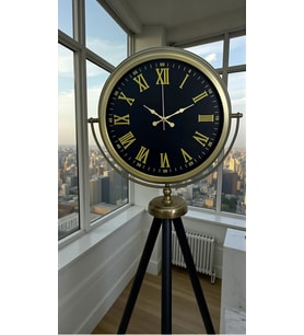 Vintage Roma Rakamlı Modern Tripod Ayaklı Saat