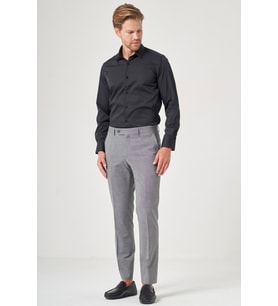 Füme Yan Cep Filafil Desen Slim Fit Esnek Pantolon 1003260152