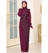 Hürrem Tesettür Abiye Mürdüm