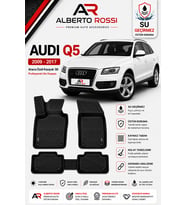AUDI Q5 2009 - 2017 Araca Özel Kauçuk 3D Profesyonel Oto Paspası