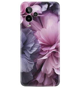 24 Pro Kılıf HD Resim Baskılı Çiçek Mor StKd -028